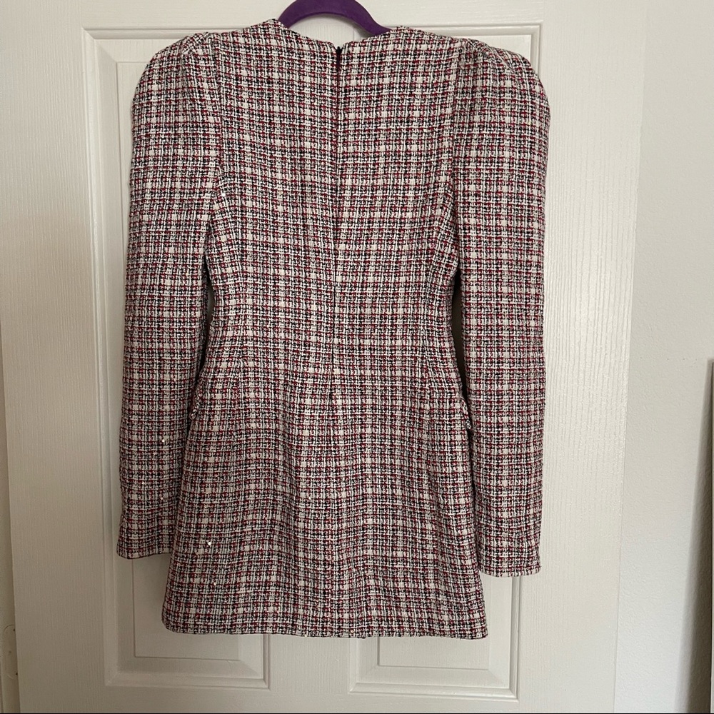EUC Ronny Kobo Bea tweed blazer Dress S $498 - Picture 10 of 11